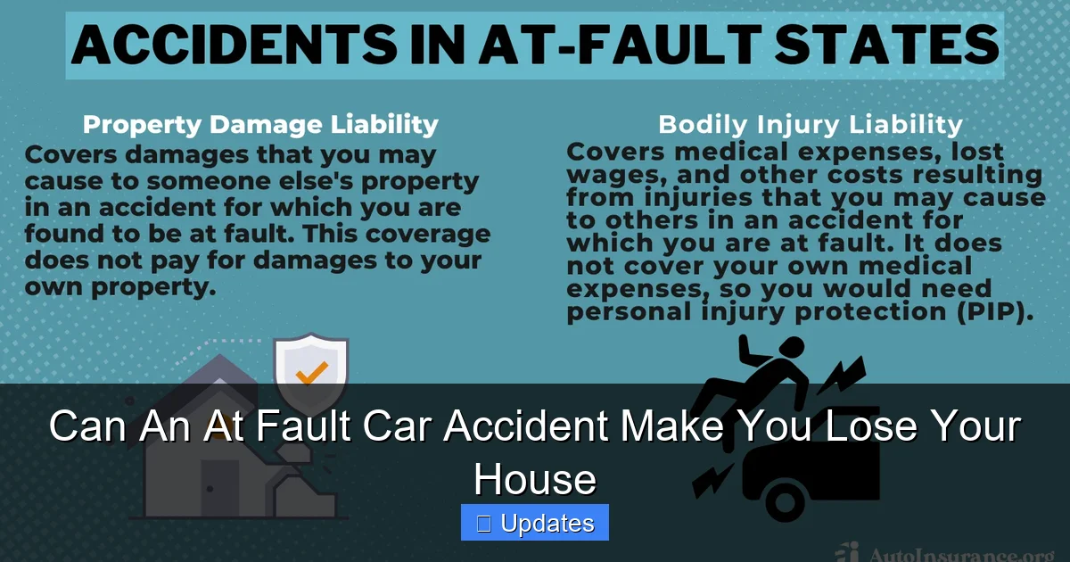 Can An At Fault Car Accident Make You Lose Your House