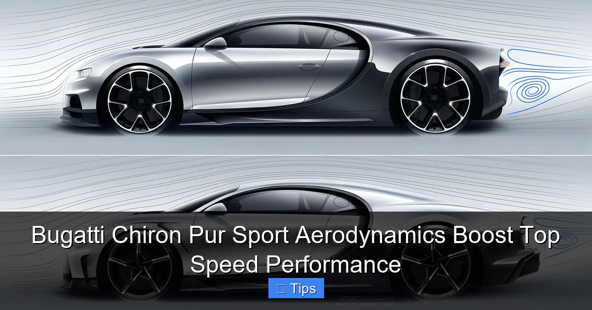 Bugatti Chiron Pur Sport Aerodynamics Boost Top Speed Performance
