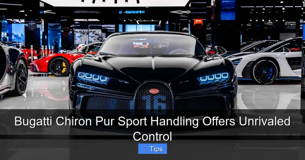 Bugatti Chiron Pur Sport Handling Offers Unrivaled Control