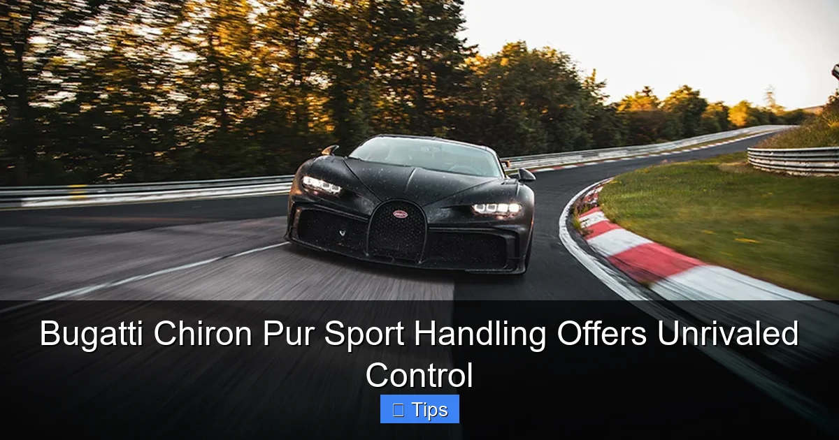 Bugatti Chiron Pur Sport Handling Offers Unrivaled Control