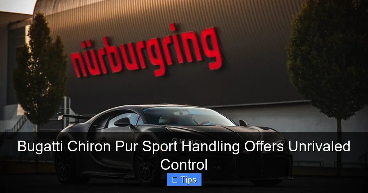 Bugatti Chiron Pur Sport Handling Offers Unrivaled Control