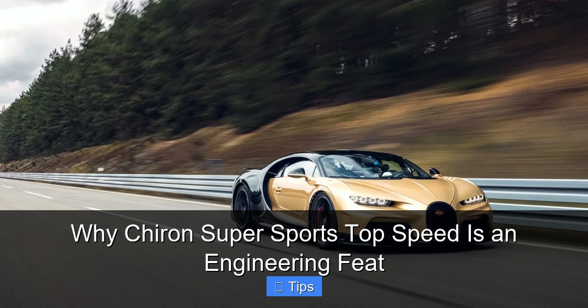 Why Chiron Super Sports Top Speed Is an Engineering Feat