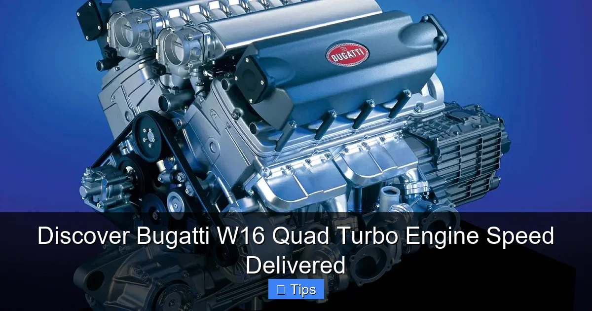 Discover Bugatti W16 Quad Turbo Engine Speed Delivered