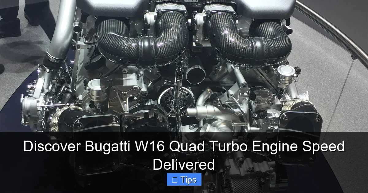 Discover Bugatti W16 Quad Turbo Engine Speed Delivered