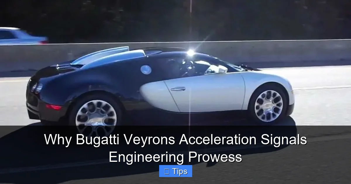 Why Bugatti Veyrons Acceleration Signals Engineering Prowess