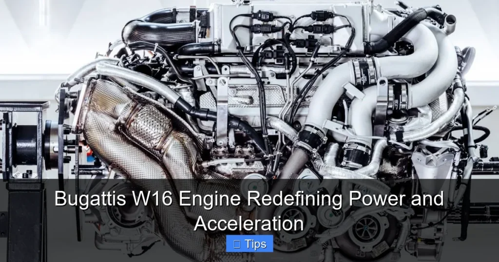 Bugattis W16 Engine Redefining Power and Acceleration