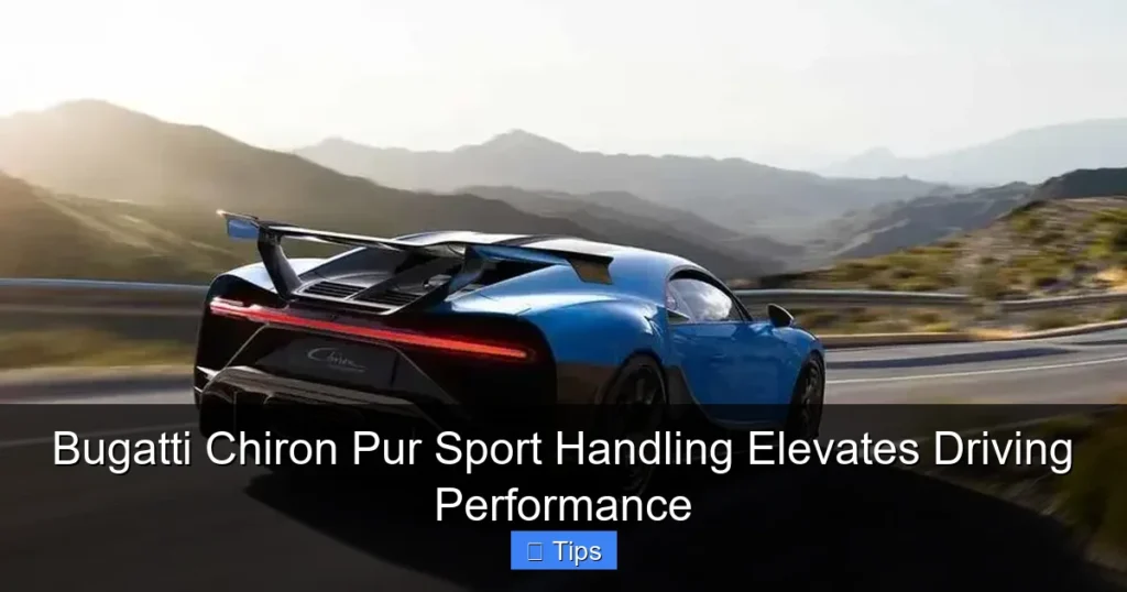Bugatti Chiron Pur Sport Handling Elevates Driving Performance