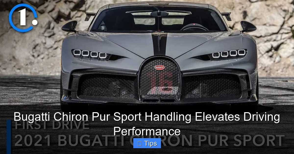 Bugatti Chiron Pur Sport Handling Elevates Driving Performance