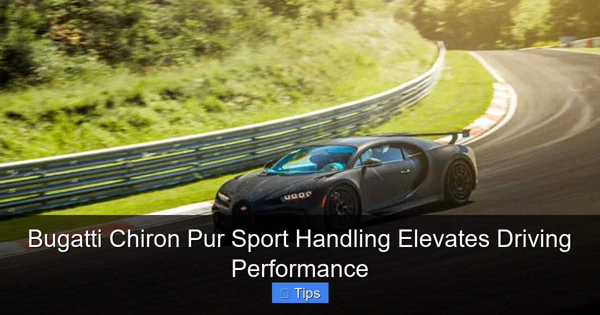 Bugatti Chiron Pur Sport Handling Elevates Driving Performance