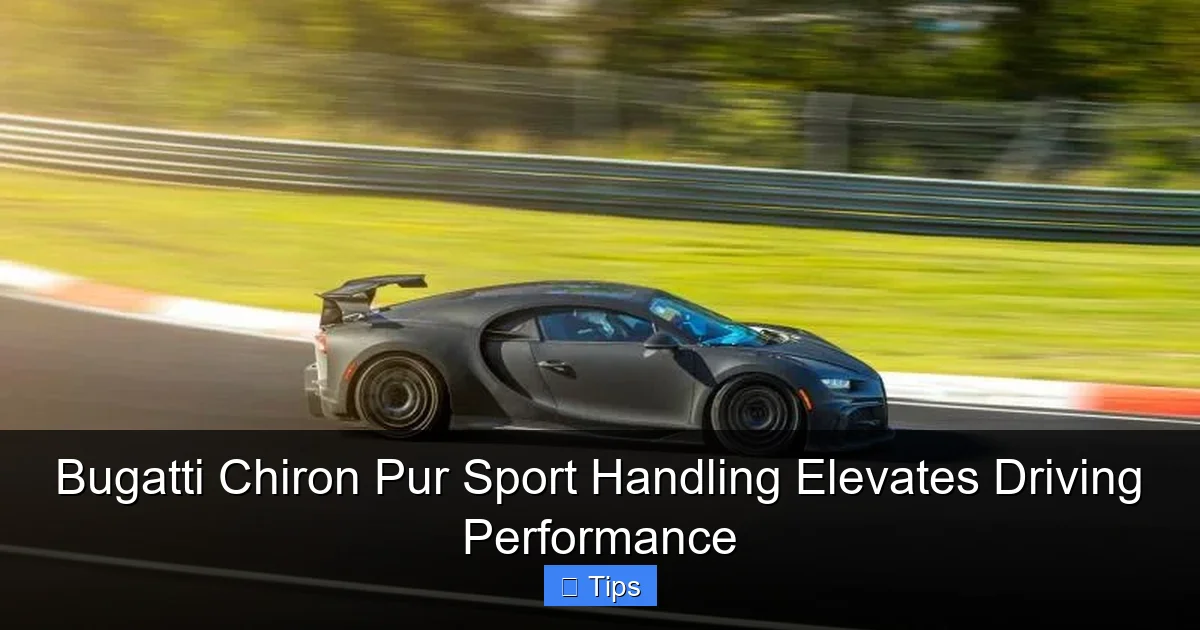 Bugatti Chiron Pur Sport Handling Elevates Driving Performance
