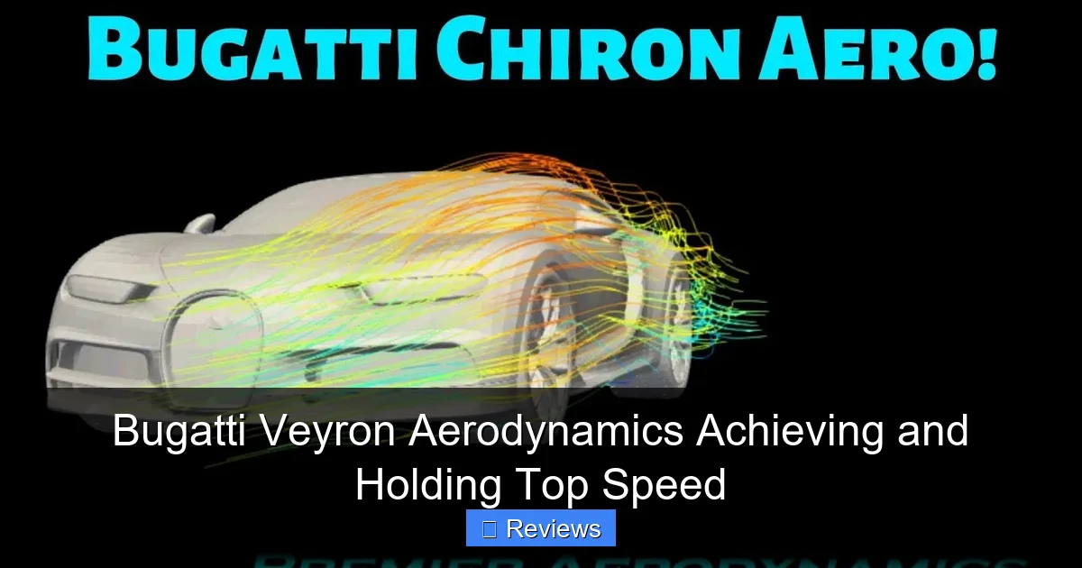 Bugatti Veyron Aerodynamics Achieving and Holding Top Speed