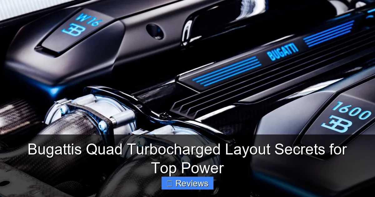 Bugattis Quad Turbocharged Layout Secrets for Top Power