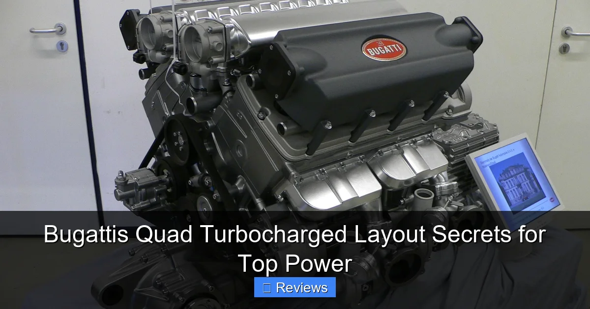 Bugattis Quad Turbocharged Layout Secrets for Top Power