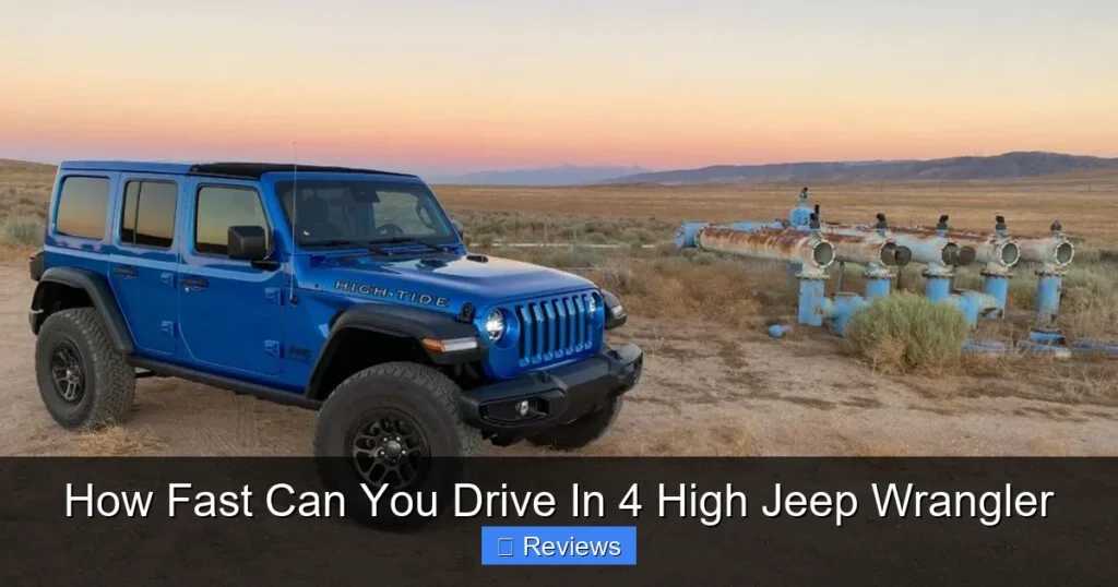 How Fast Can You Drive In 4 High Jeep Wrangler