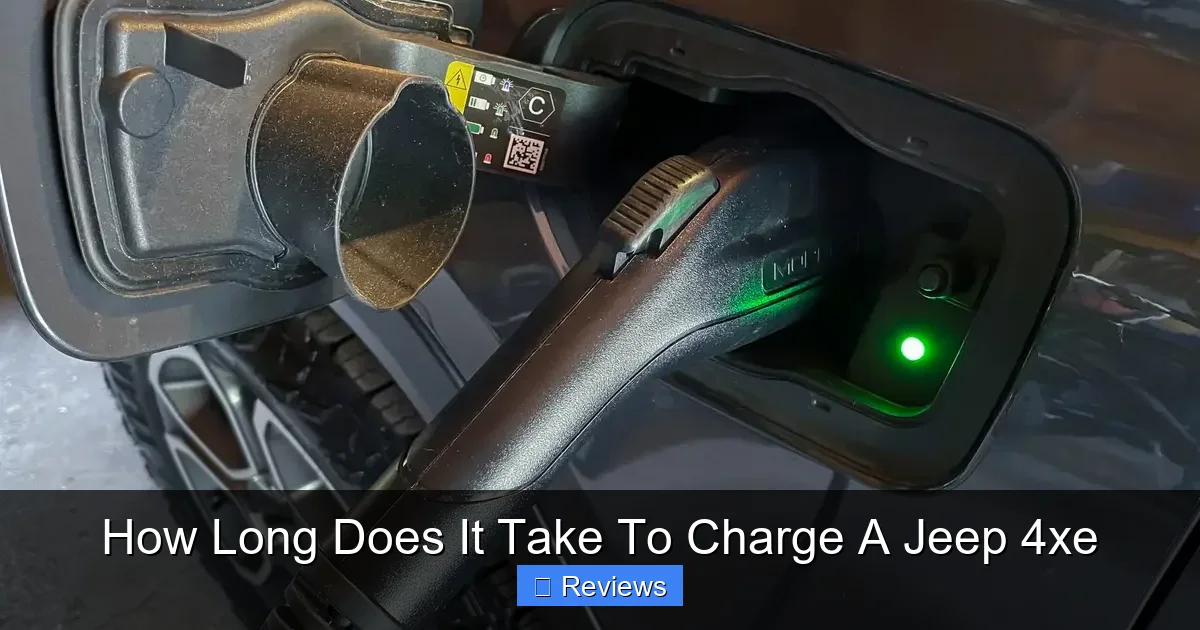 How Long Does It Take To Charge A Jeep 4xe