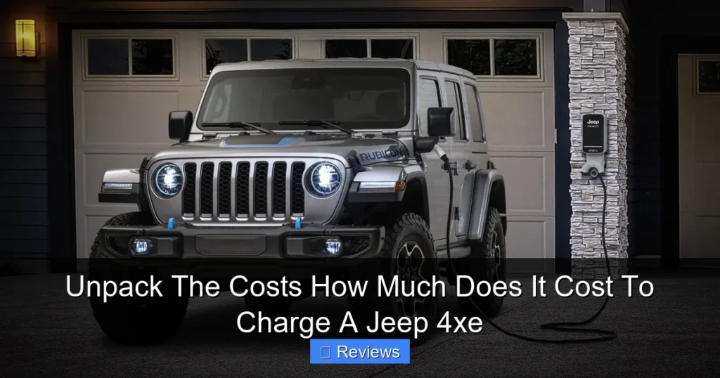 Unpack The Costs How Much Does It Cost To Charge A Jeep 4xe
