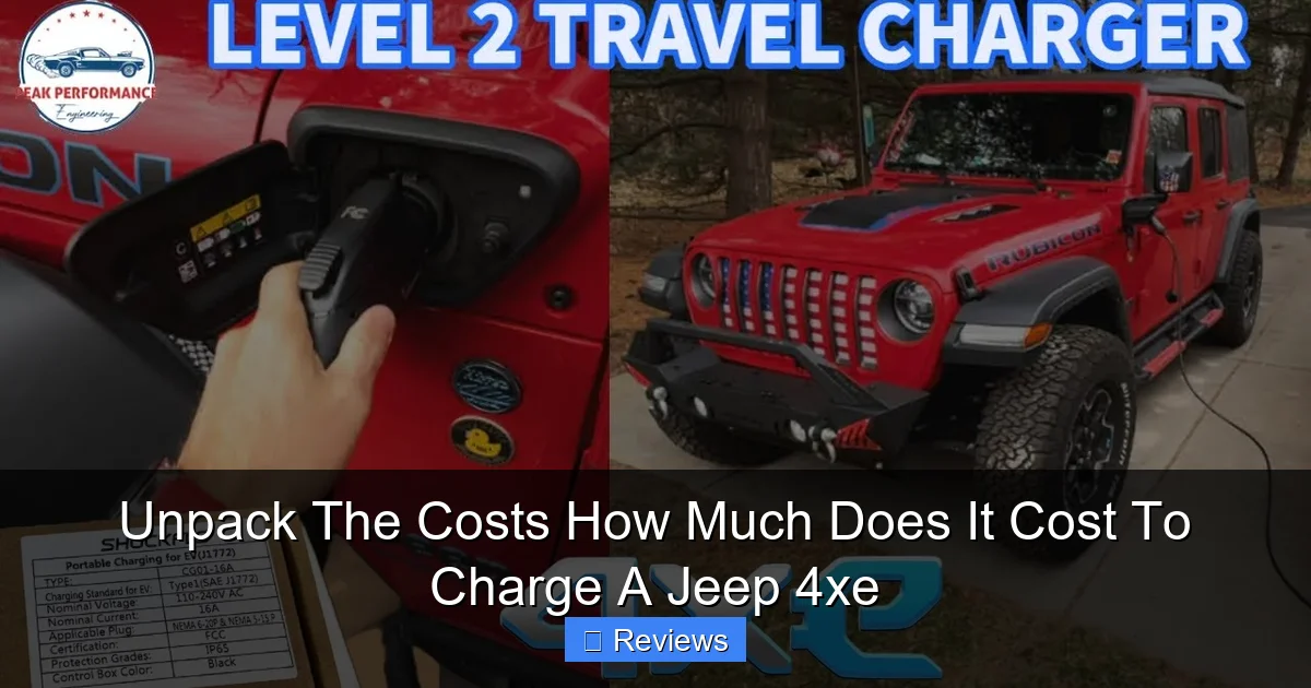 Unpack The Costs How Much Does It Cost To Charge A Jeep 4xe