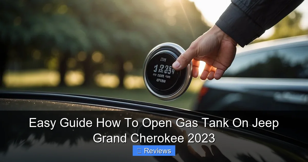 Easy Guide How To Open Gas Tank On Jeep Grand Cherokee 2023