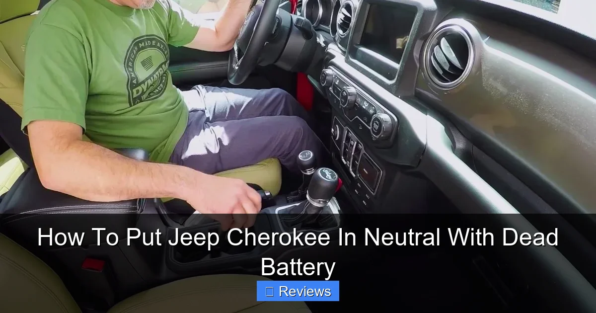 How To Put Jeep Cherokee In Neutral With Dead Battery