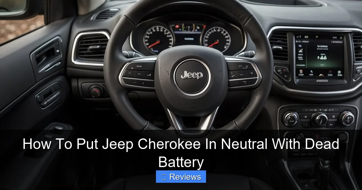 How To Put Jeep Cherokee In Neutral With Dead Battery