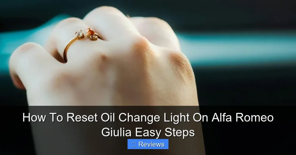 How To Reset Oil Change Light On Alfa Romeo Giulia Easy Steps