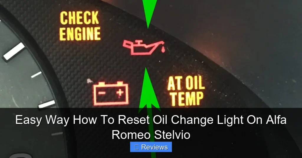 Easy Way How To Reset Oil Change Light On Alfa Romeo Stelvio