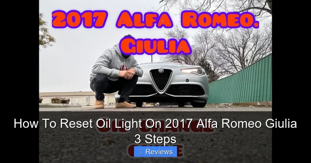 How To Reset Oil Light On 2017 Alfa Romeo Giulia 3 Steps