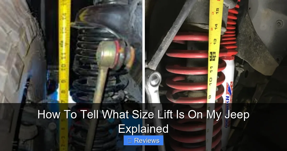 How To Tell What Size Lift Is On My Jeep Explained