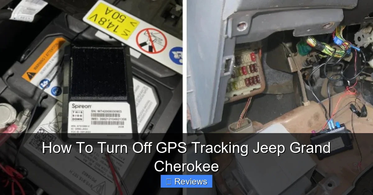 How To Turn Off GPS Tracking Jeep Grand Cherokee
