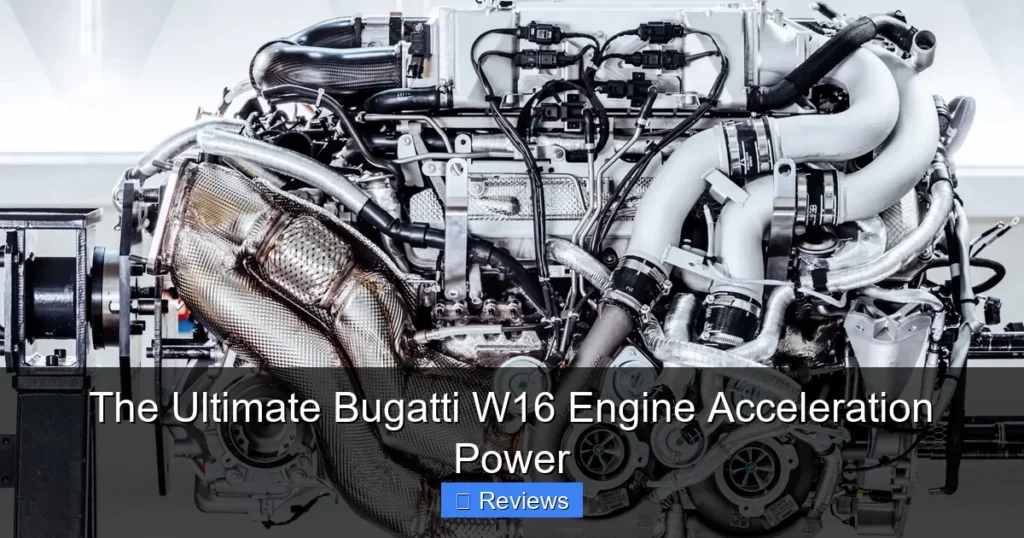 The Ultimate Bugatti W16 Engine Acceleration Power
