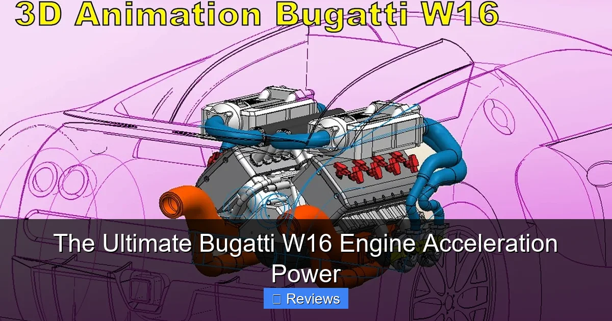 The Ultimate Bugatti W16 Engine Acceleration Power