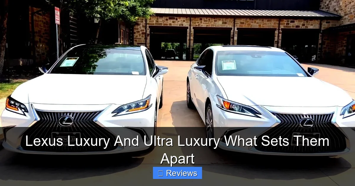 Lexus Luxury And Ultra Luxury What Sets Them Apart