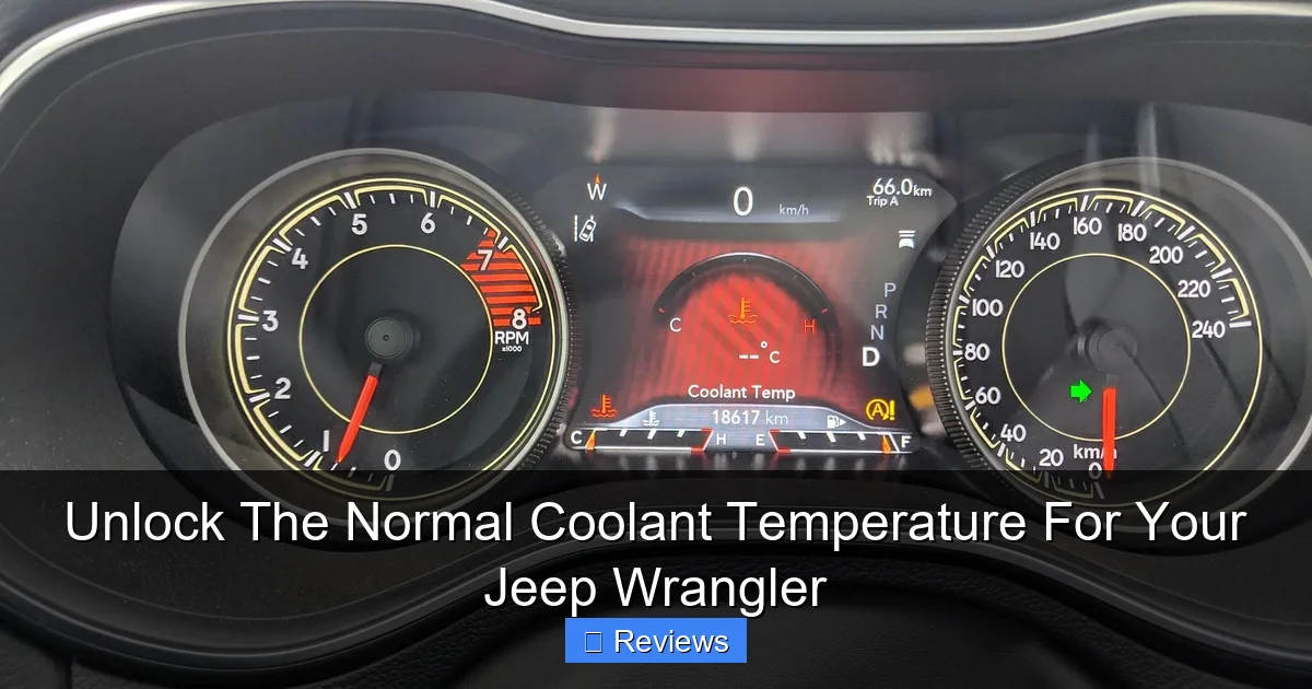 Unlock The Normal Coolant Temperature For Your Jeep Wrangler