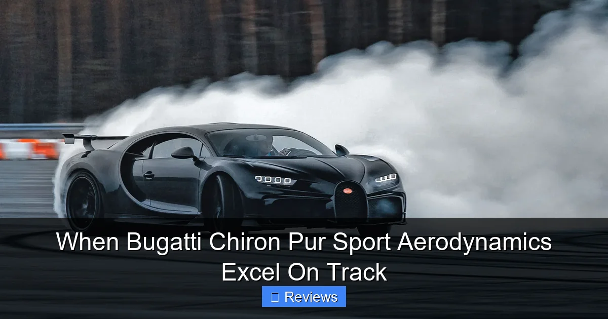 When Bugatti Chiron Pur Sport Aerodynamics Excel On Track