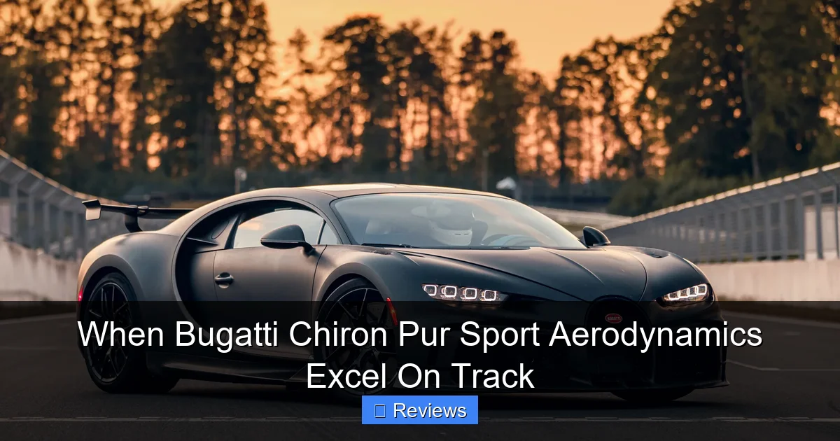 When Bugatti Chiron Pur Sport Aerodynamics Excel On Track