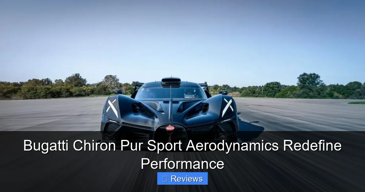 Bugatti Chiron Pur Sport Aerodynamics Redefine Performance