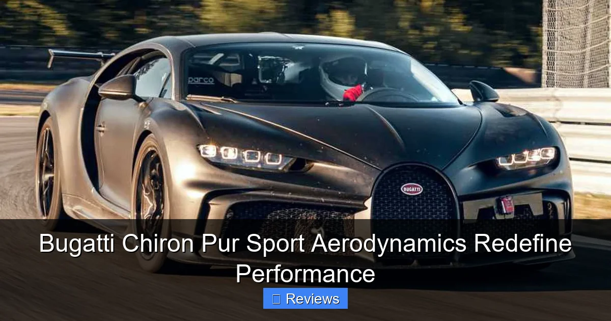 Bugatti Chiron Pur Sport Aerodynamics Redefine Performance