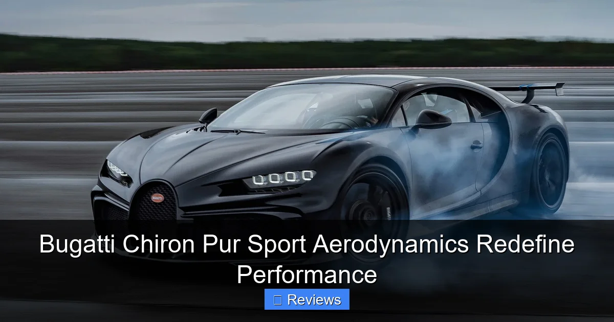 Bugatti Chiron Pur Sport Aerodynamics Redefine Performance