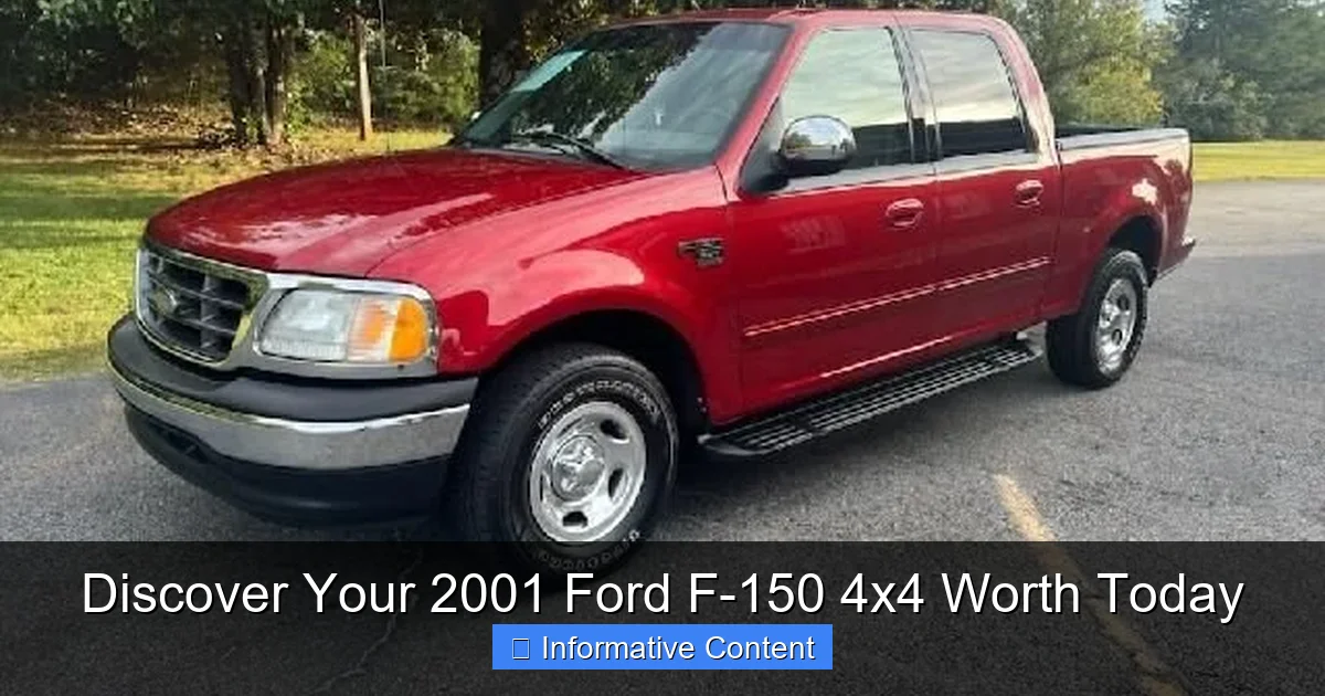 Discover Your 2001 Ford F-150 4x4 Worth Today