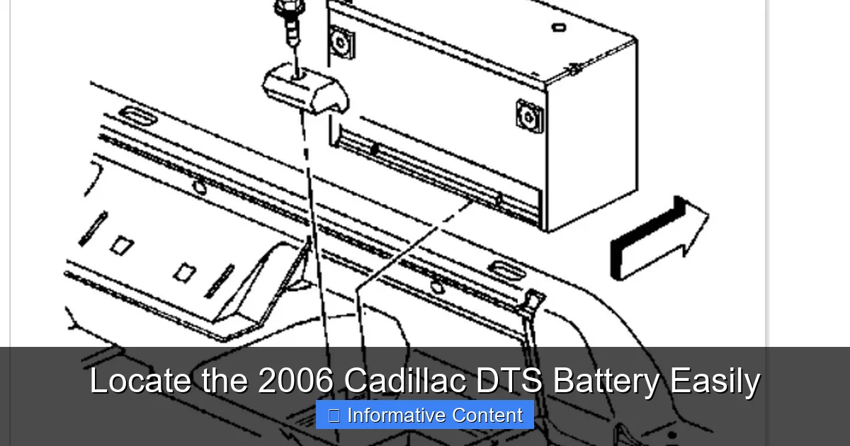 Locate the 2006 Cadillac DTS Battery Easily