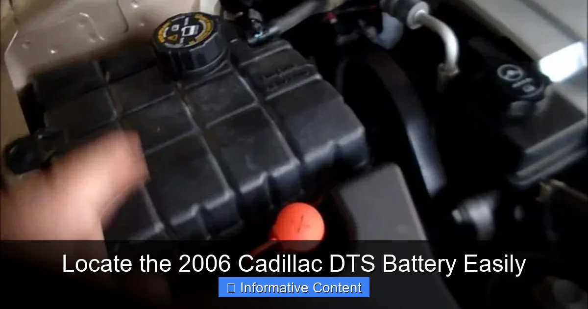 Locate the 2006 Cadillac DTS Battery Easily
