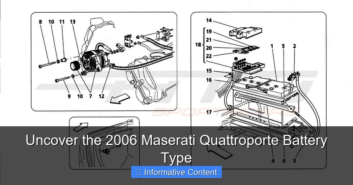 Uncover the 2006 Maserati Quattroporte Battery Type