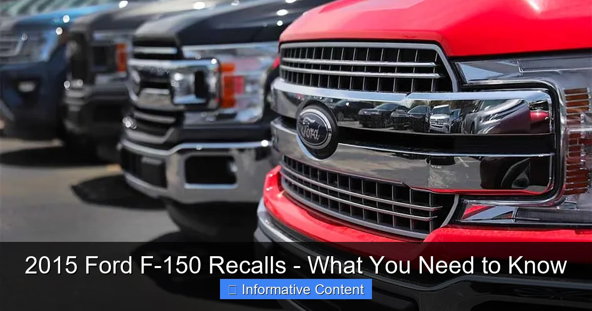 2015 Ford F-150 Recalls - What You Need to Know