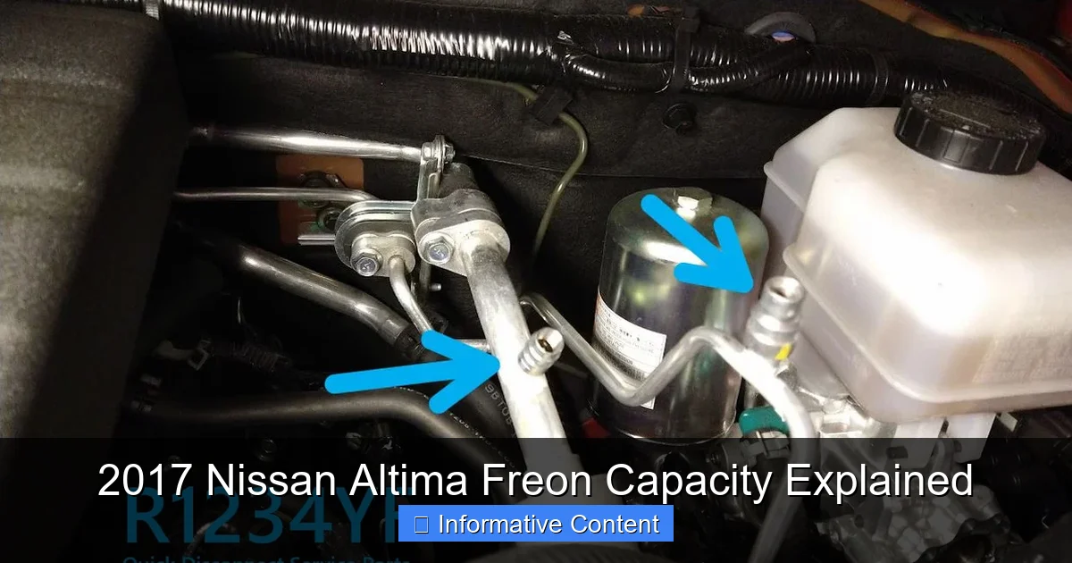 2017 Nissan Altima Freon Capacity Explained