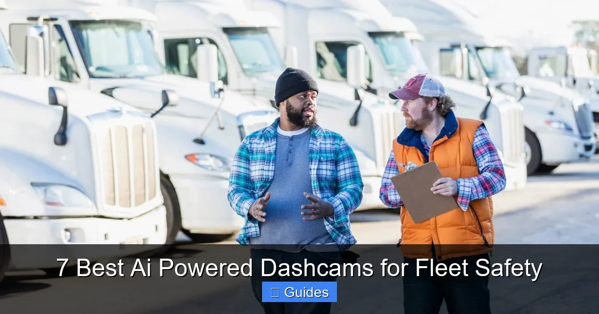 7 Best Ai Powered Dashcams for Fleet Safety