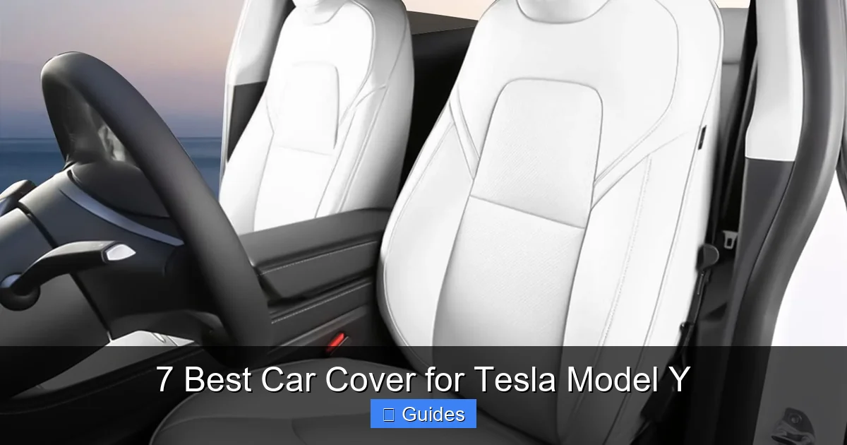7 Best Car Cover for Tesla Model Y