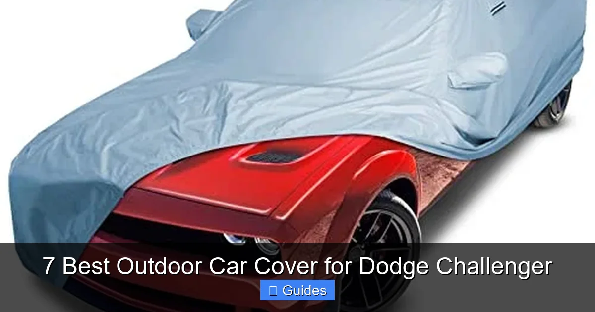 7 Best Outdoor Car Cover for Dodge Challenger