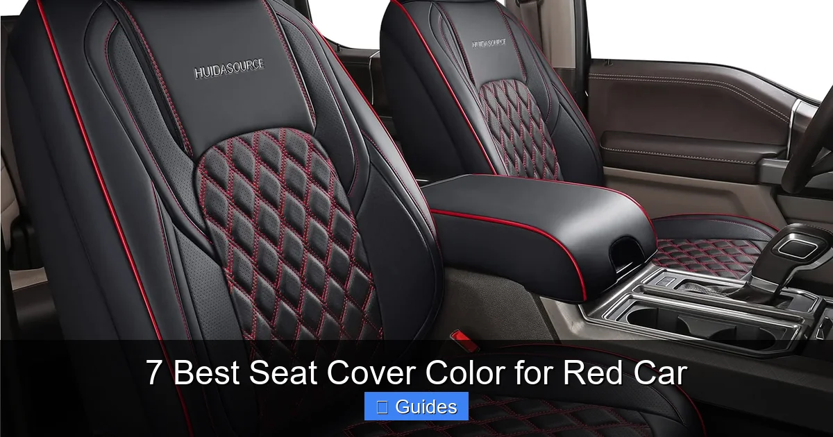 7 Best Seat Cover Color for Red Car