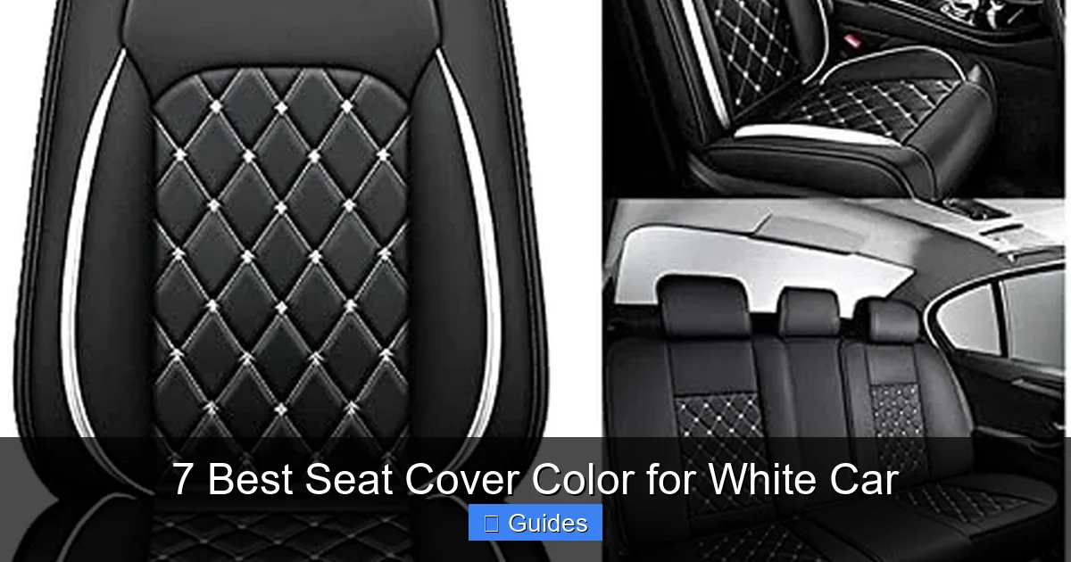 7 Best Seat Cover Color for White Car