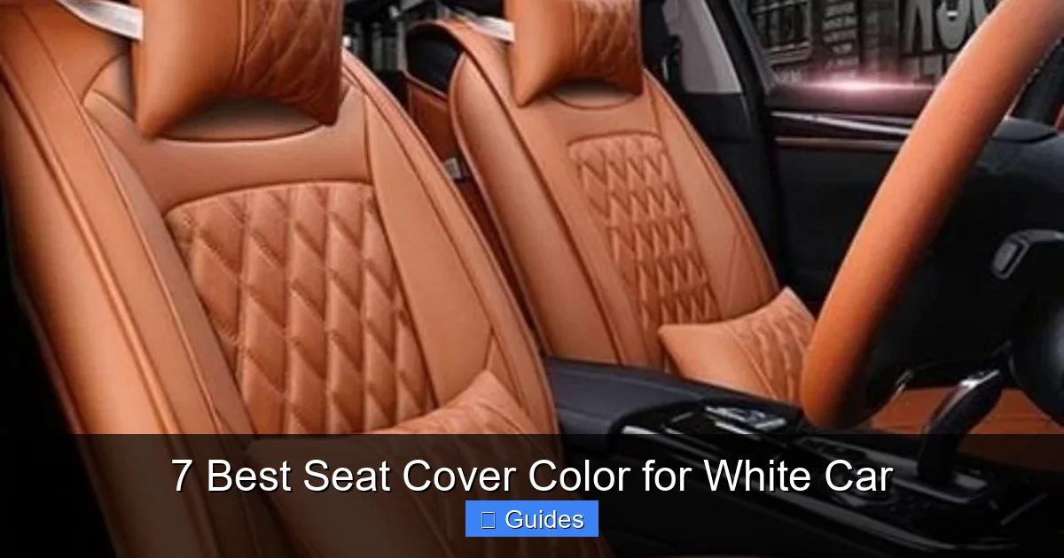 7 Best Seat Cover Color for White Car